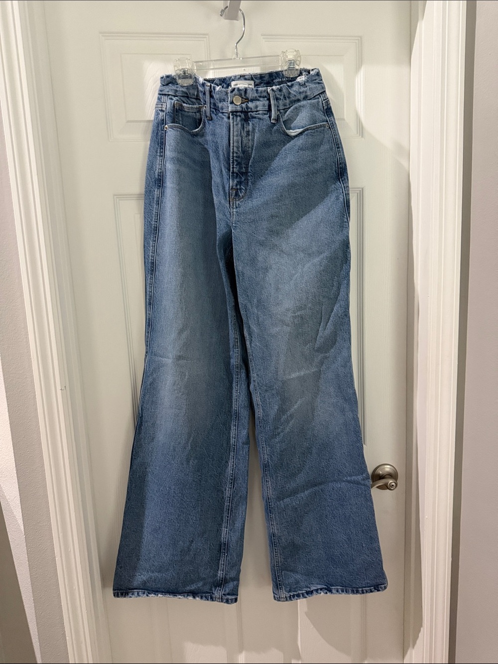 Good American Light Blue Good Skate High-Rise Jeans